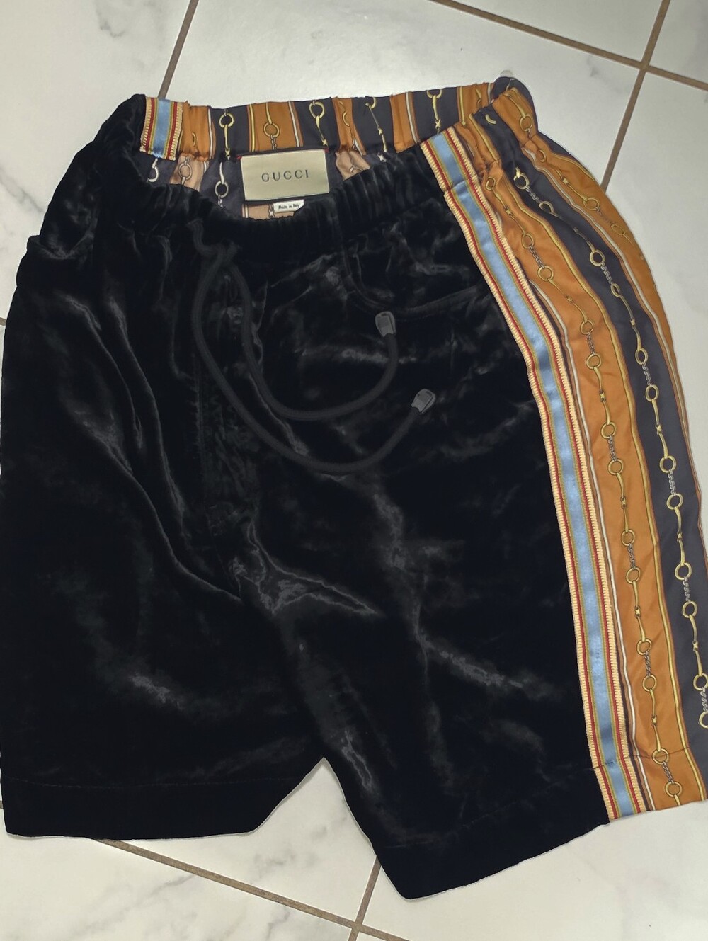 Gucci  Velvet And Silk Shorts, L